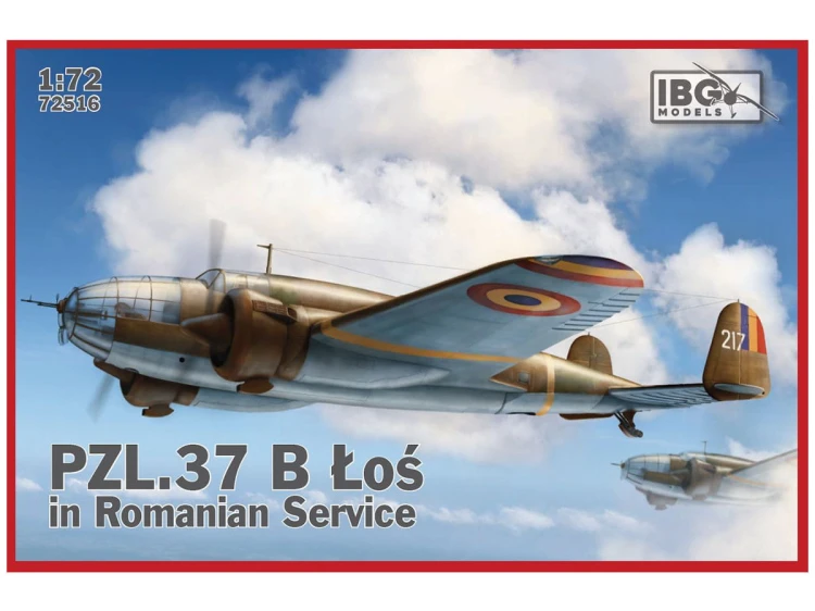 Samolot PZL.37B Łoś Romanian 72516 IBG
