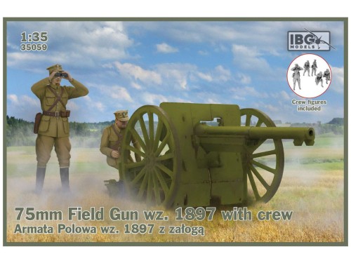 Armata polowa wz. 1897 z załogą 35059 IBG