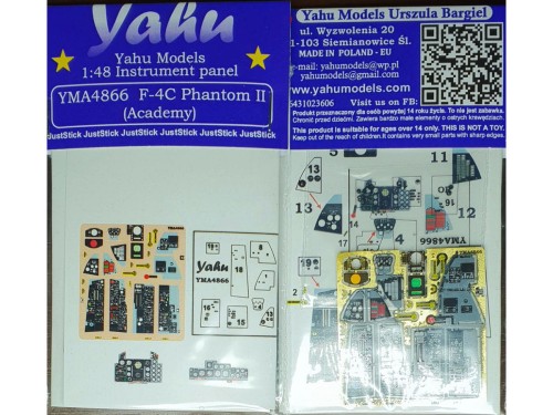 Fototrawiona tablica do F-4C Phantom II YMA4866 Yahu