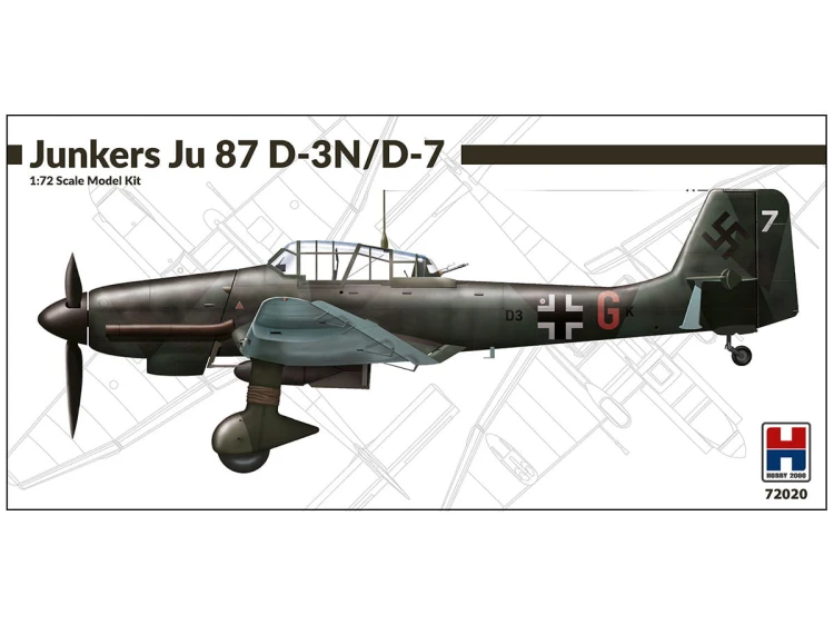 Samolot Junkers Ju-87 D-3N/D-7 72020 Hobby 2000