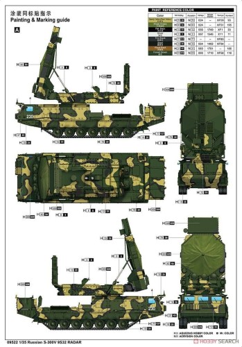 System radarowy S-300V 9S32 09522 Trumpeter