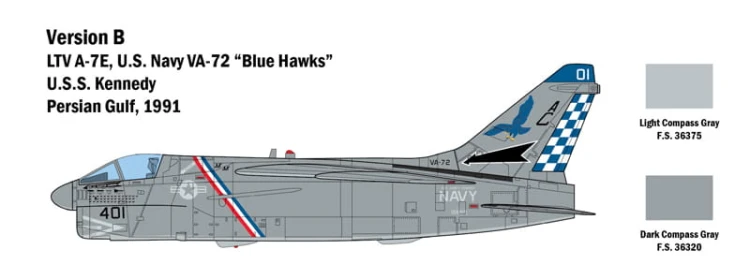 Samolot LTV A-7E Corsair II 2797 Italeri