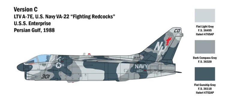 Samolot LTV A-7E Corsair II 2797 Italeri