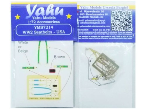 Pasy do amerykańskich samolotów YMS7214 Yahu