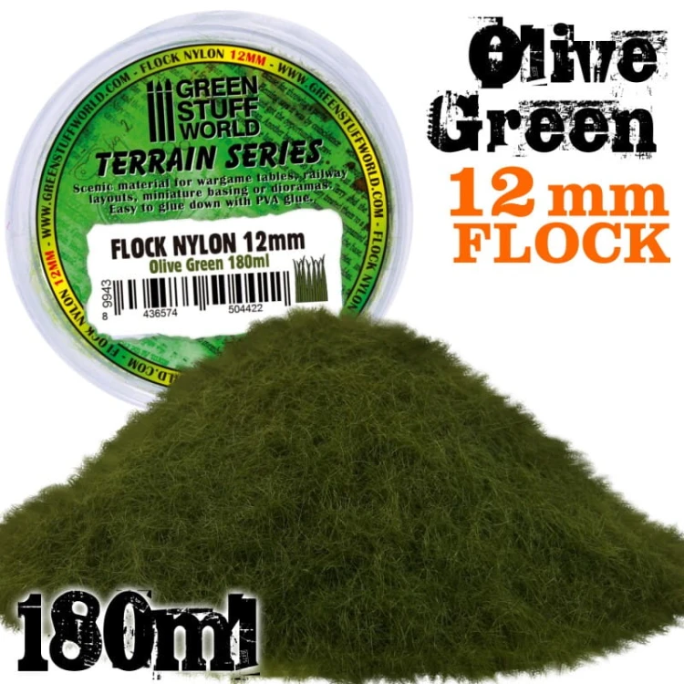 Trawa statyczna Static Grass Olive Green 12mm 9943 Green Stuff World