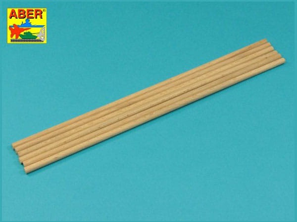 Drewniane okrągłe pręty 5 x 245mm WR5 Aber