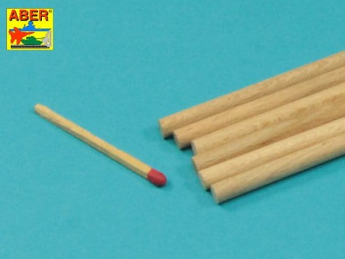 Drewniane okrągłe pręty 5 x 245mm WR5 Aber