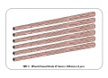 Drewniane okrągłe pręty 5 x 245mm WR5 Aber