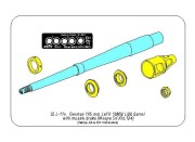 Lufa 128mm do Sd.Kfz.186 Jagdtiger 35L302 Aber