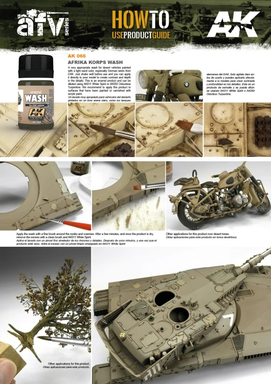 Wash DAK vehicles Afrika Korps AK066 AK Interactive