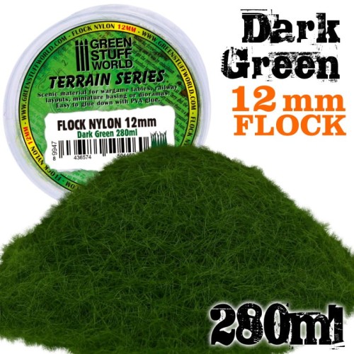 Trawa statyczna Static Grass Dark Green 12mm 9947 Green Stuff World