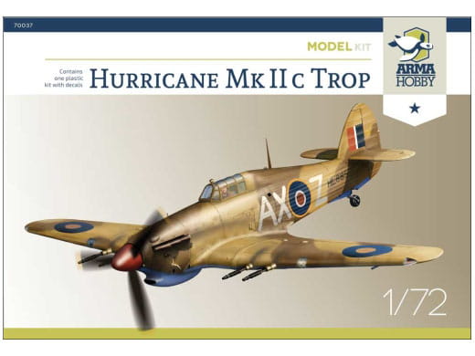 Samolot Hawker Hurricane Mk.IIc Trop 70037 Arma Hobby