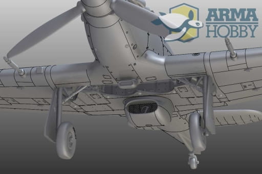 Samolot Hawker Hurricane Mk.IIc Trop 70037 Arma Hobby