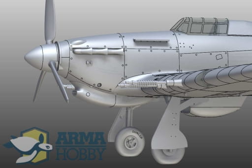 Samolot Hawker Hurricane Mk.IIc Trop 70037 Arma Hobby