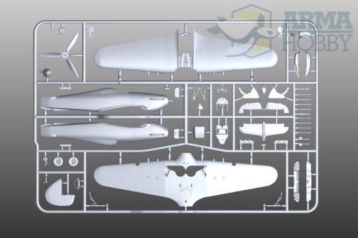 Samolot Hawker Hurricane Mk.IIc Trop 70037 Arma Hobby