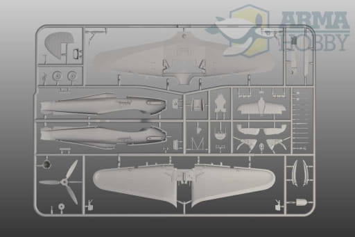 Samolot Hawker Hurricane Mk.IIc Trop 70037 Arma Hobby