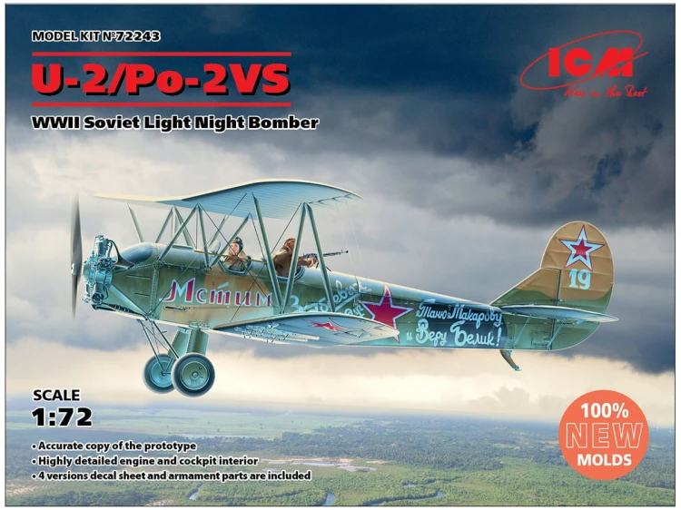 Samolot Polikarpow U-2/Po-2VS 72243 ICM
