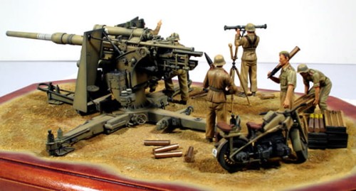 Działo przeciwlotnicze 88mm FlaK 36 35283 Tamiya