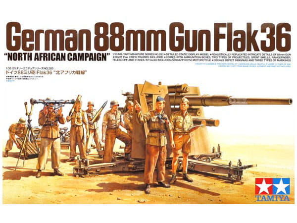 Działo przeciwlotnicze 88mm FlaK 36 35283 Tamiya