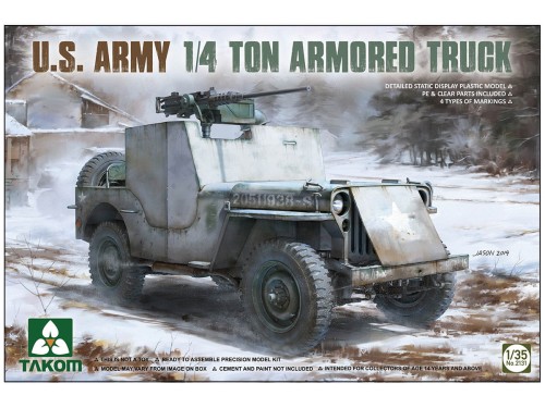 Jeep Willys MB U.S. Army 1/4 Ton Armored Truck 2131 Takom
