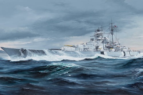 Okręt pancernik Bismarck 05358 Trumpeter