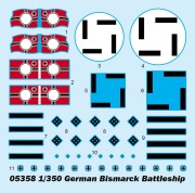 Okręt pancernik Bismarck 05358 Trumpeter