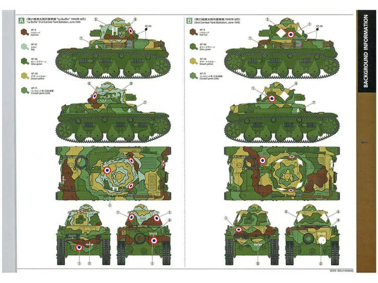 Czołg Renault R-35 35373 Tamiya