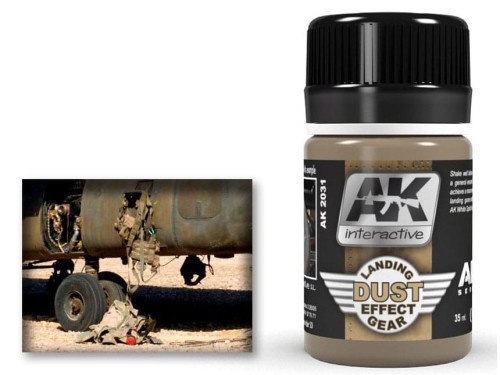 Weathering Landing dust effect gear AK2031 AK Interactive