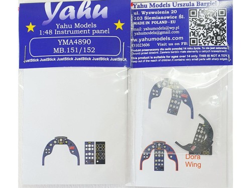 Fototrawiona tablica do Bloch MB.151/152 YMA4890 Yahu