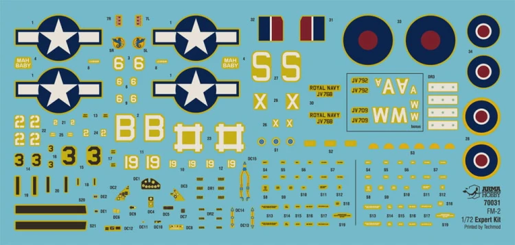 Samolot Grumman FM-2 Wildcat 70031 Arma Hobby