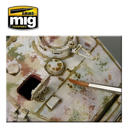 Wash modelarski Brown for German Dark Yellow A.MIG-1000 AMMO Mig Jimenez