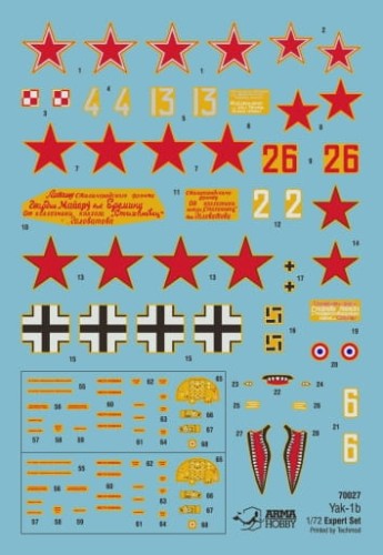 Samolot Yakovlev Yak-1B Jak-1B 70027 Arma Hobby