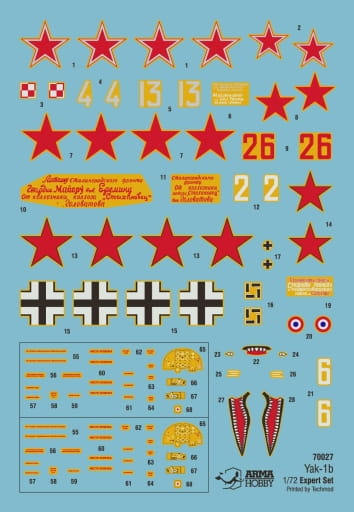 Samolot Yakovlev Yak-1B Jak-1B 70027 Arma Hobby