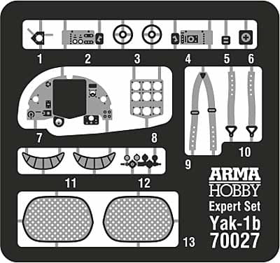 Samolot Yakovlev Yak-1B Jak-1B 70027 Arma Hobby