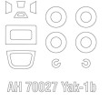 Samolot Yakovlev Yak-1B Jak-1B 70027 Arma Hobby