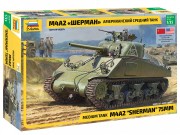 Czołg M4A2 Sherman 75mm 3702 Zvezda
