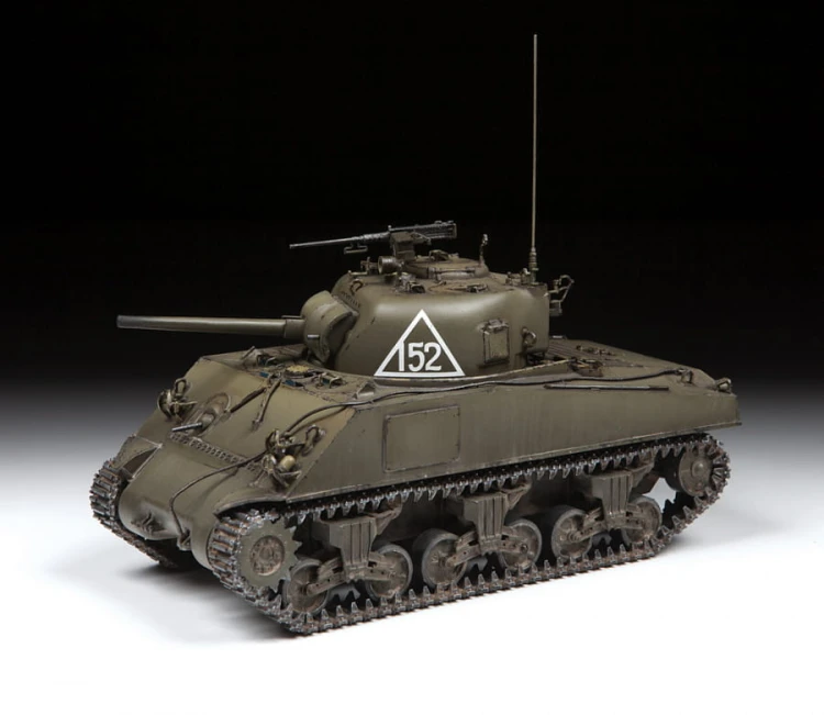 Czołg M4A2 Sherman 75mm 3702 Zvezda