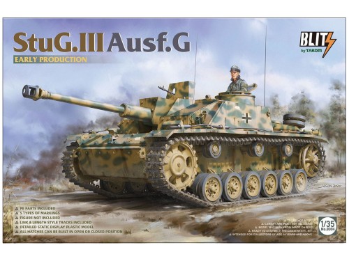 Działo StuG Sturmgeschutz III Ausf.G Early 8004 Takom