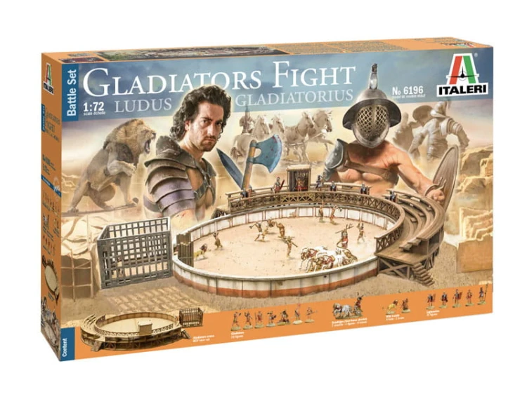 Walka gladiatorów zestaw bitewny diorama 6196 Italeri