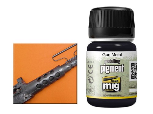 Pigment modelarski Gun metal A.MIG-3009 AMMO Mig Jimenez