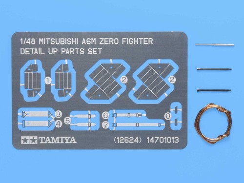 Fototrawione dodatki do Mitsubishi A6M Zero Fighter 12624 Tamiya