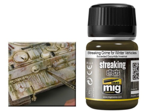 Weathering Streaking Grime for Winter Vehicles A.MIG-1205 AMMO Mig Jimenez