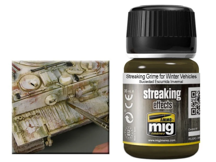 Weathering Streaking Grime for Winter Vehicles A.MIG-1205 AMMO Mig Jimenez