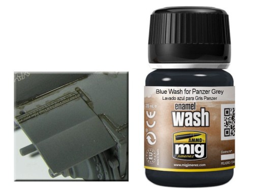 Wash modelarski Blue for Panzer Grey A.MIG-1006 AMMO Mig Jimenez