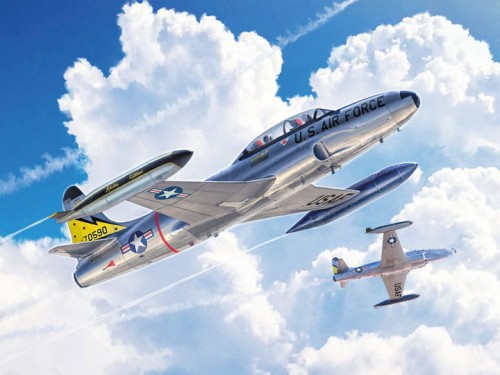 Samolot Lockheed T-33A Shooting Star 1444 Italeri