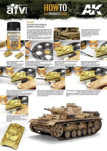 Filtr Filters Light brown for desert yellow AK065 AK Interactive