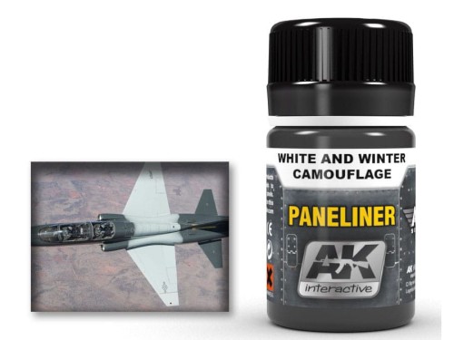 Farba Paneliner White and Winter Camouflage AK2074 AK Interactive