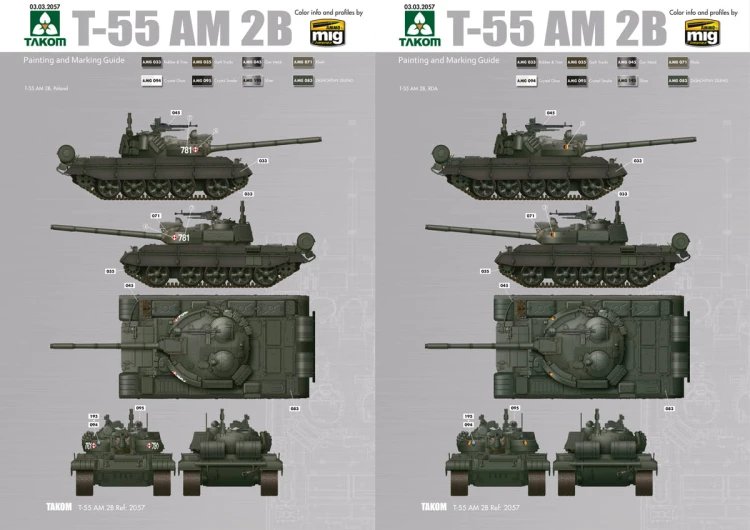 Czołg T-55AM2B Kladivo 35002 Hobby 2000