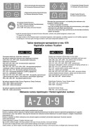 Kalkomania Godła tablice rejestracyjne i napisy 35D68 Toro