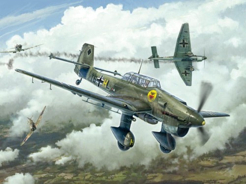 Samolot Junkers Ju-87 B Stuka 2807 Italeri